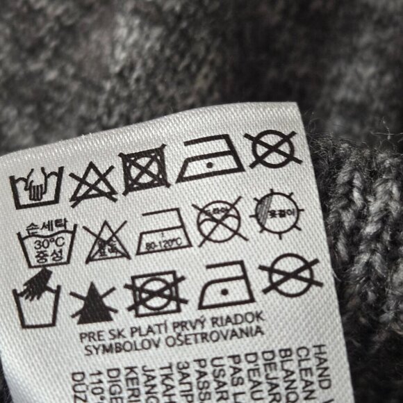 Mango Women's Glitter Detail Knitted Sweater gray size L NWOT - Picture 9 of 15